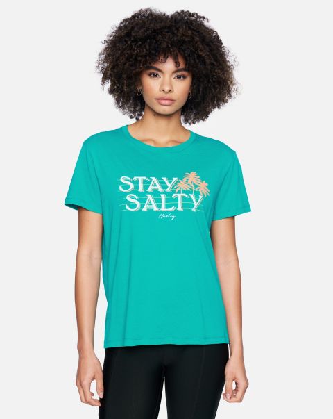 Hurley Salty Daze Relaxed Girlfriend Short Sleeve T-Shirt Uncompromising Columbia Tops & T-Shirts Women