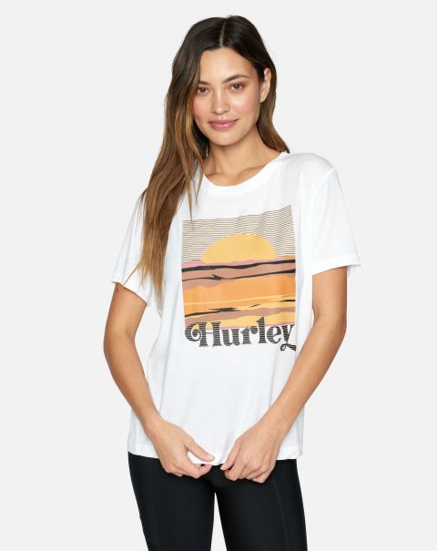 Sunrise Girlfriend Tee Women Popular Hurley White Tops & T-Shirts