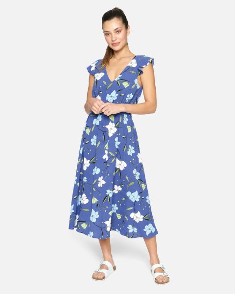 Dark Blue Poppy Midi Dress Dresses & Rompers Sale Hurley Women