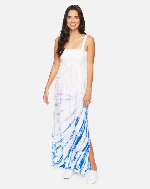 Chic Hurley Lexi Maxi Dress Dresses & Rompers Racer Blue Tie Dye Women