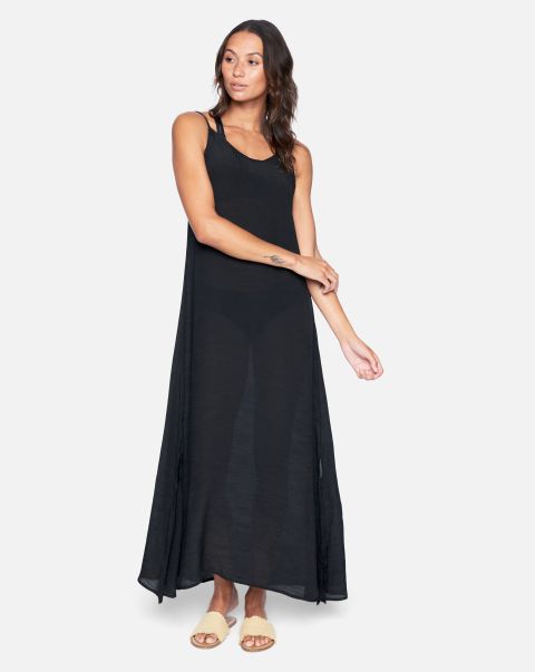 Dependable Black Women Dresses & Rompers Solid Maxi Coverup Hurley