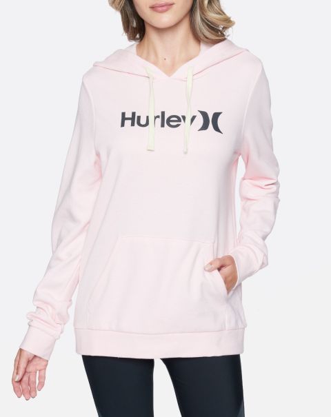 Women Hoodies & Fleece Embody Pink Foam / Black Hurley Women's One And Only Fleece Pullover