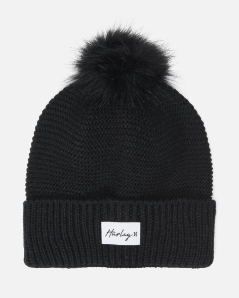 Hats & Accessories Women Candace Pom Beanie Black Hurley Long-Lasting