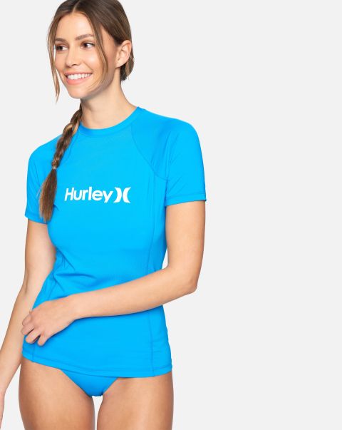 High Tide One And Only Solid Short Sleeve Rashguard Hurley Exceed Women Rashguards & Surf Shirts