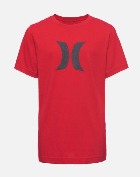 Kids Boys' Icon Fill Tee Short Sleeve Last Chance Gym Red Tshirts Hurley
