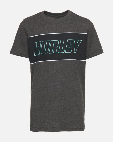 Low Cost Kids Off Noir Ss Hurley Graphic Tee Tshirts