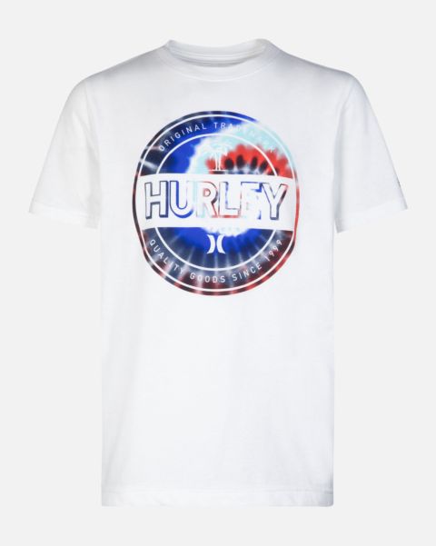 Affordable Hurley Boys Americana Spiral Tee White Kids Tshirts