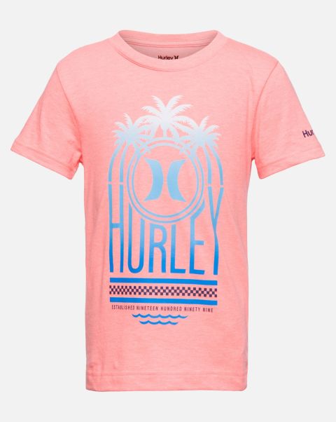 Kids Tshirts Efficient Bright Mango Heather Hurley Boys' Muhalo Short Sleeve T-Shirt