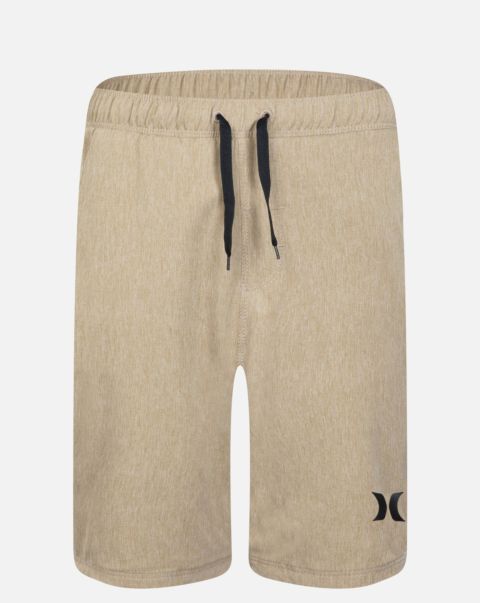 Hurley Khaki Kids Shorts & Bottoms Boys' Stretch Heathered Hybrid Pull-On Walkshorts Flash Sale