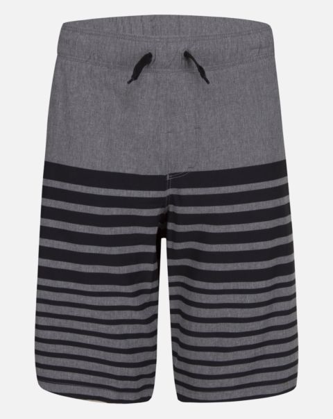 Hurley Shorts & Bottoms Kids Luxury Black Boys' Phantom Crossdyed Printed Pull-On Walkshorts