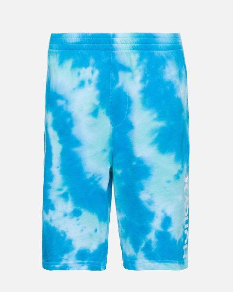 Hurley Energy-Efficient Kids Boys' Tie-Dye Pull-On Shorts Blue Gaze Shorts & Bottoms
